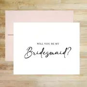 Will You Be My Bridesmaid Card, Bridesmaid Proposal, A2 PRINTED Card & Envelope