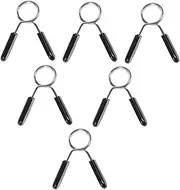 WESIEVYA Robust Weightlifting Accessories 6pcs Snap Spring Buckles for Barbell Clamps