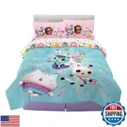 DreamWorks Gabby's Dollhouse Cakey, MerCat And Pandy Kids Bedding Super Soft