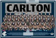 Carlton blues team Photo,AFL football,swans,PIEs ,blues books, swans, cats 1