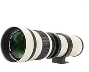 [FOTGA] 420-800 mm f/8.3 Super Telephoto Zoom Lens for Canon EOS DSLR Camera 7D 6D Mark II, 5D Mark IV, III, II 5D2 5D3 90D 80D 77D 70D 60D 750D 760D 800D 1200D 1300D 1500D (White)