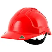 Tuffgard Vented Safety Hard Hat Red