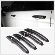 Carbon Door Handle Cover Trim W/ Smart Key Hole For land Range Rover Evoque