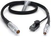 SZJELEN Cameras Control Cable for ARRI Ethernet 10Pin to RJ45 and 0B 2pin for Bitbox Mini/Teradek COLR to ARRI Alexa Mini Remote Control Cable