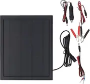 6W 16V Solar Panel Charger, High Efficiency Portable Solar Battery Maintainer Kit with LED Charging Indicator, Solar Panel for Car Motorcycle Boat RV Trailer Snowmobile