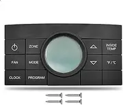 9610005381 RV Thermostat Multi-Zone Comfort Control Center 2 Thermostat 10-Button for Dometic Air Conditoner Series (Black)