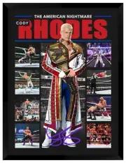 Cody Rhodes WWE signed Framed Memorabilia