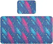 Cooling Baby Mattress Protector pad 28" x 52" Reusable Vector Star Colorful Pads for Bed Washable for Kids, Adult