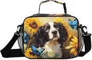 Insulated Lunch Box English Springer Spaniel Dog for Women Men - Ideal for Work, Picnics - Includes Adjustable Shoulder Strap