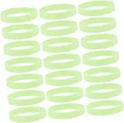 HONITANO 100Pcs Glow Dark Silicone Wristbands Luminous Bracelets for Party Favors Night Events Activities Neon for Festivals and Celebrations