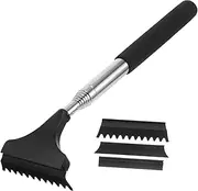 MOLUCKFU 1 Set Rearview Mirror Wiper Snow Removal for Snow Removal Mini Side Mirror Squeegee Windshield Ice Scraper Tool Mini Window Squeegee Black Metal