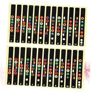 GREENADSCAPE Guitar Fretboard Sticker Decals 10 Pieces Fretboard Labels for Learning Guitar Notes
