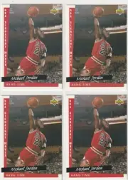 4 MICHAEL JORDAN 1993-'94 UPPER DECK HANG TIME