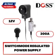 DOSS 12V DC 300MA POWER SUPPLY WITH F POWER INJECTOR