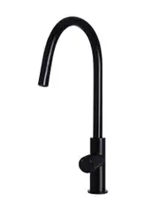 Meir Round Pinless Piccola Pull Out Kitchen Mixer Tap - Matte Black