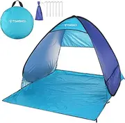 REFENG Automatic Instant Pop Up Beach Tent Lightweight Outdoor Beach Shade Sun Shelter Tent Canopy Cabana with Carry Bag