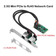 2.5G Mini PCIe to RJ45 Network Card 2500Mbps Lan Card for Realtek 8125B Chipset