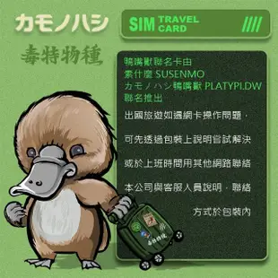 【鴨嘴獸 旅遊網卡】Travel Sim 日本15天 20GB 網卡(漫遊卡 日本上網 日本網卡)