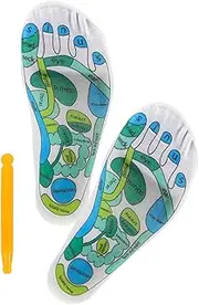 Vaguelly 1Pair Acupressure Massage Socks for Women Breathable and Comfortable Foot Care Tool Decorative Household Acupressure Socks with Diagrams for Reflexology and Fatigue Relief