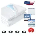 4-Inch King Mattress Topper Protector - Bamboo Rayon Removable Cover with Zipper