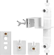 Amagogo Outdoor Camera Gutter Mount Surveillance Camera Holder Siding Hooks Practical Sturdy Easy to Install Adjustable Angle Shelf, White