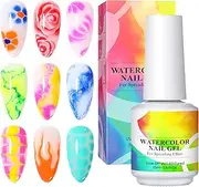 Blooming Gel Polish, 15ml UV LED Girls Clear Blossom Finish Gel, Spreading Effects, Portable Lightweight Uv Nail Polish For Travel, Outdoor, Home, Business Trip, School