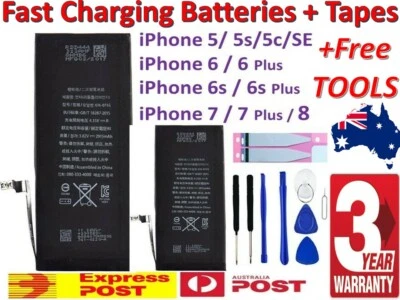 iPhone 14 13 12 Pro Max 6 7 8 PLUS X High Capacity Battery Replacement For Apple