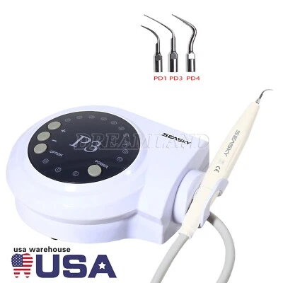 USA Dental Ultrasonic Scaler Fit DTE SATELEC Handpiece / 5*Perio Tips PD1-PD4