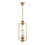 Vance Polished Copper Iron Solo Pendant Light