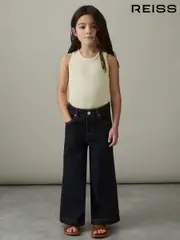 Reiss Indigo Myrtle 4-9 yrs Wide-Leg Jeans (AN1114) | $110