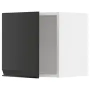 METOD wall cabinet, white/Upplöv matt anthracite, 40x37x40 cm