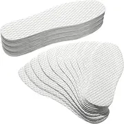 Geyoga Disposable Shoe Liners Breathable Thin Insoles Disposable Insert Women Replaceable Sweat and Outdoor Barefoot Wood Pulp Shoe Liner for Women Men Hiking Running Boot Sneaker, White