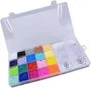 LuDa Creative Hama Beads with Pegboards Ironing Paper Handmade Craft Toy Colorful 20 Colors Fuse Beads Kit Pixel Art Bead for Kids