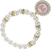 GANAZONO Elegant Pet Pearl Necklace for Medium Dogs Cats Bows Collar Abs Fashion Jewelry for Puppies