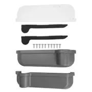 Car Door Pockets Storage Box Cup Holder for Land Cruiser 70 Seires LC70 LC71 LC76 LC77 LC79 Accesso Gray