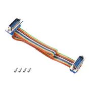 1Pack 15P DB15 M/M Wire Flat Ribbon Cable 11.8 Inch 1.27mm Pitch Jumper Wires
