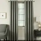 Brinkley 84-Inch Grommet Top Room Darkening Window Curtain Panel in Flint