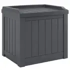 Suncast Small Deck Box Storage w/Bench Seat for Indoor & Outdoor Use, 22 Gal....