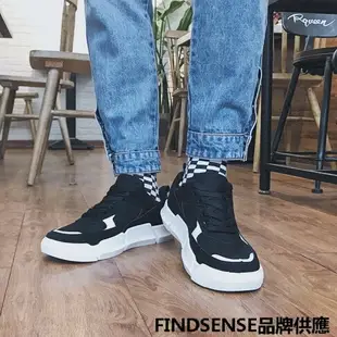 FINDSENSE品牌 四季款 新款 日本 男 高品質 透氣網布 輕便 休閒 運動鞋 板鞋 舒適透氣 潮流鞋子
