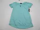new FRENCH LAUNDRY Women's Size S Casual Ruffled Light Blue Blouse Top