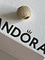 PANDORA Authentic 14K Gold Charm Pave Lights CZ Charm New In Box