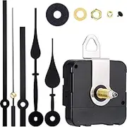 DIY Clock Kit with Quartz Movement - Battery Operated Long Spindle Clock Motor Mechanism for Wall Clock Repair & Crafting - Quiet Sweep Replacement Parts Kit