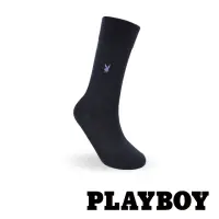 在飛比找momo購物網優惠-【PLAYBOY】簡約絲光紳士襪-丈青(紳士襪/男襪/長襪)