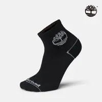 在飛比找momo購物網優惠-【Timberland】中性黑色中筒襪(A2Q4K001)