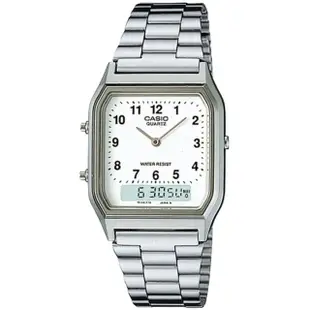 【CASIO】CASIO 復古雙顯指針錶(AQ-230A-7B)