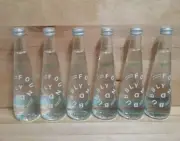 6 BOTTLES: FOUND BUBBLY SPARKLING WATER CUCUMBER MINT 11.2OZ NON GMO EVIAN