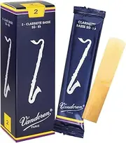 Vandoren CR122 Bass Clarinet Traditional Reeds Strength 2; Box of 5