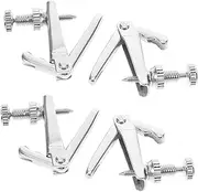 COMPUKAS 4pcs Violin Fine Tuners for String Metal Cello String Adjusters Precision Tuning Accessories for Musical Instruments Essential Replacement Parts Silver