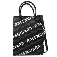 在飛比找PChome24h購物優惠-BALENCIAGA 巴黎世家 693805 新版LOGO印