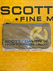 Scotty Cameron Pouch Cash Bag Circle T For Tour Use Only Yellow NEW
